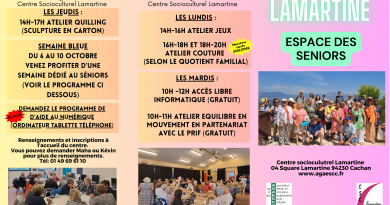 Programme senior Lamartine octobre/décembre 2025