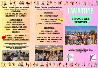 Programme senior Lamartine octobre/décembre 2025