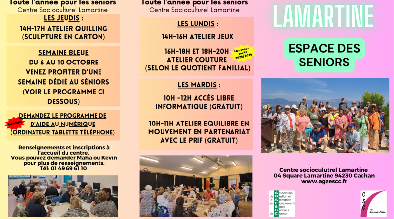 Programme senior Lamartine octobre/décembre 2025
