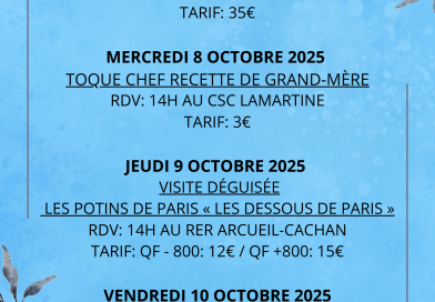 SEMAINE BLEUE DES SENIORS 2025